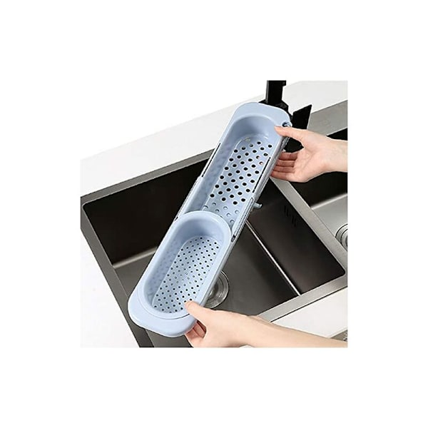 Förvaringsställ Teleskopiskt filterställ Sink Dräneringsställ (blågrå)