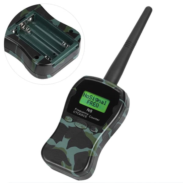 N8 Bærbar Radiofrekvenstæller Meter Walkie Talkie M/ CTCCSS/DCS Dekoder til Bil Marine Camouflage Farve