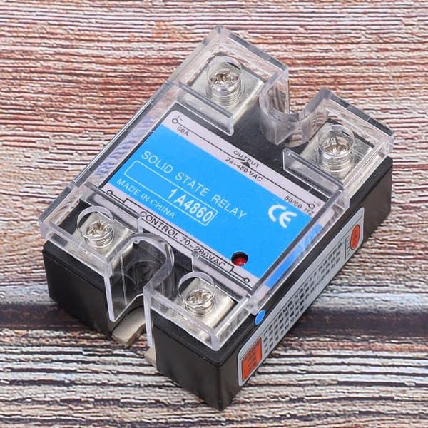 BERM-1 A4860 60A Solid State Relä 70-280VAC Ingång 24-480VAC Last AC SSR för CNC-maskin Elektrisk Utrustning