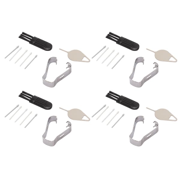 4-pack Tab S8 Stylus Pennspets Slitstark ABS Enkel Installation för S8 Plus Ersättningsspetsar med Stiftpincettborstar