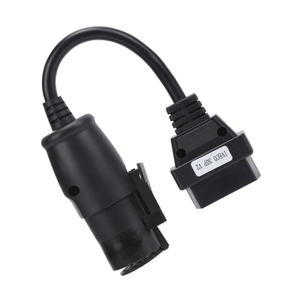 OBD2 30Pin‑16Pin Diagnostisk Kabeladapter 250mm/9.8in Længde Erstatning for IVECO Lastbiler