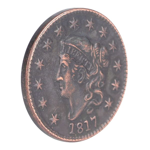 Vintage USA 1817 1 Cent Messing Mindemyntsamling