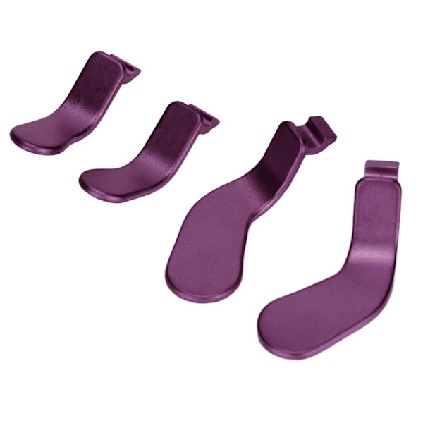 4 stk. controller-paddles i rustfrit stål som reservedele til Xbox One Elite Controller Series 2 Model 1797 lilla