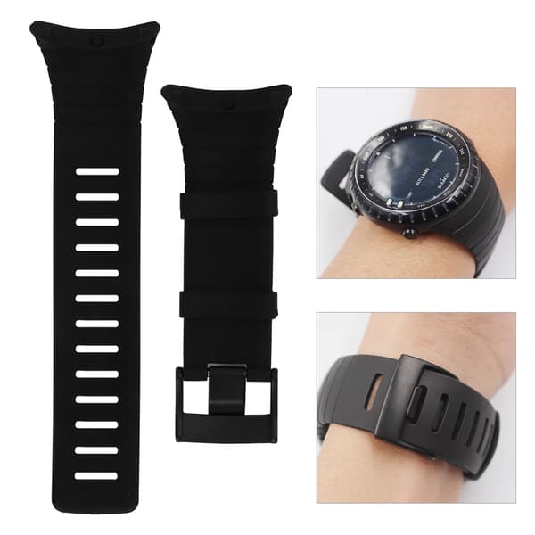 Suunto Core Sort Universal Gummi Urrem Udskiftningsrem