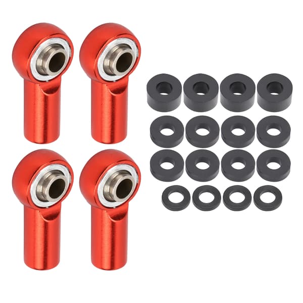 Aluminiumlegering Link Rod End Kulled for 1/10 RC Bil - Rød
