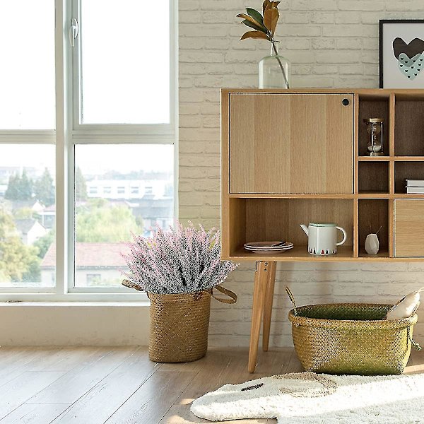 10 buketter med kunstige blomster, der imiterer plastikplanter Pink
