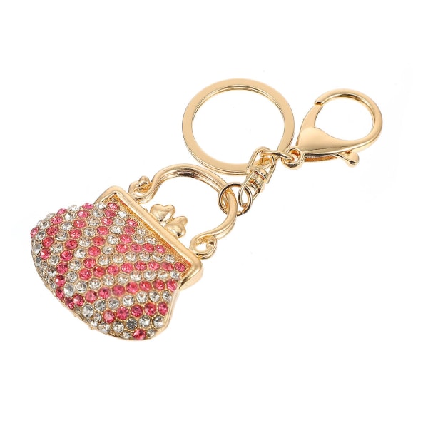 1 stk Pretty Alloy Diamond Nøglering Aloy Diamond Nøglering Taske Nøglering