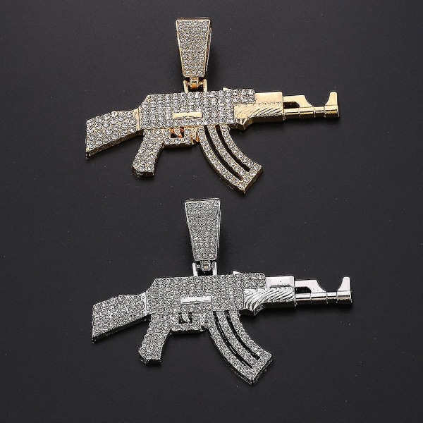 Mode Ak47 Halsband Desert Eagle hängsmycken för män