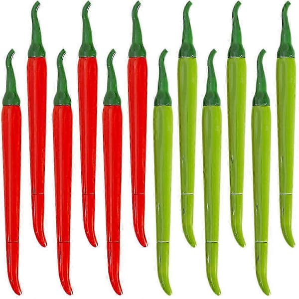 Chiliformede Gelpenne til Studerende 12 Stk Assorterede, Nye 2026