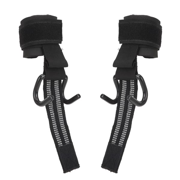 1 Par Träningshandledskrokar Lyftande Pull Up Strap Krokar Tyngdlyftning Halkfria Grepp Armband Styrketräning