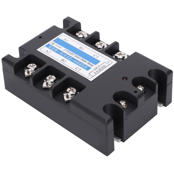 SSR 3 D4840 3-fas Halvledarrelä 40A DC AC 480V Distributionskontrollutrustning