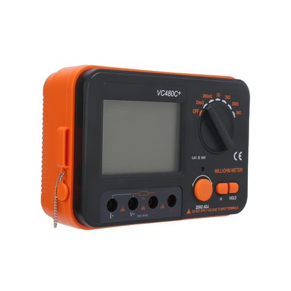 Digital Milliohmmeter: VC480C 6Gear 4Wire Mätning DC lågresistanstestare