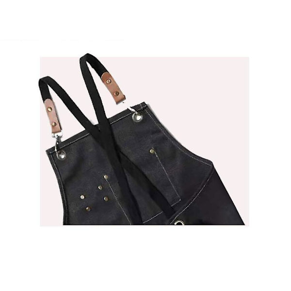 Träbearbetning Trädgårdsarbete Denim Suspender Bomull Midja (Brun)