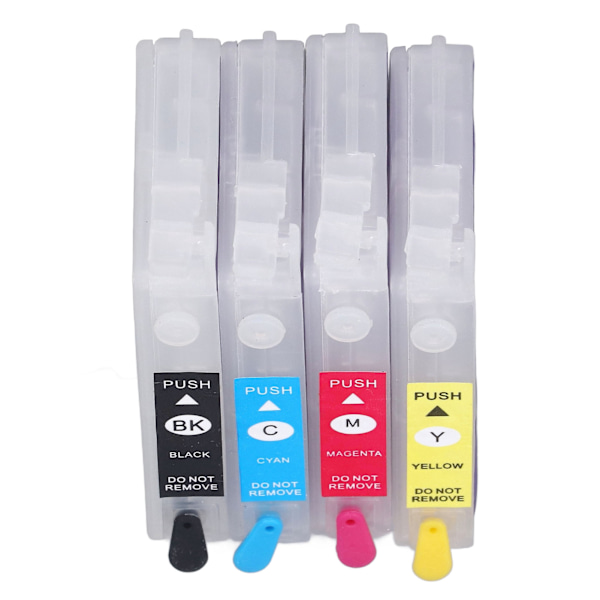 4 stk. genanvendelige printerpatroner med permanent chip i 4 farver sort, cyan, magenta, gul T0561 T0562 T0563 T0564