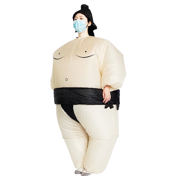 Sumopainijan puhallettavat vaatteet black adult