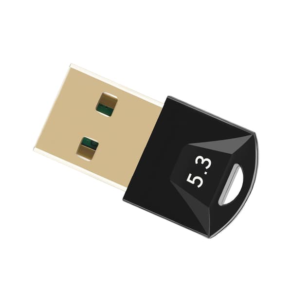 USB Bluetooth 5.3 Adapter Raskere Dataoverføring Lang Rekkevidde Dongle Mottaker for Windows 11 10 8.1