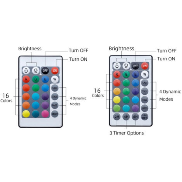 Dykning LED poollys, dekorative farveskiftende lys, velegnet til akvariebade, vaser, pools, damme, (24 Button Re)