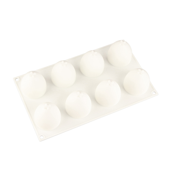 8 Hulrom Egg Kakeform Silikon Non Stick Bakeutstyr