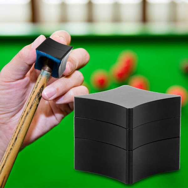 Snooker-kridtholder i aluminium (sort)