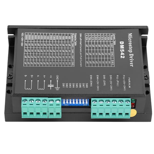 DM542 Microstep Driver Stepper Motordriver 2-fase Høy Underdeling PWM Strømstyring