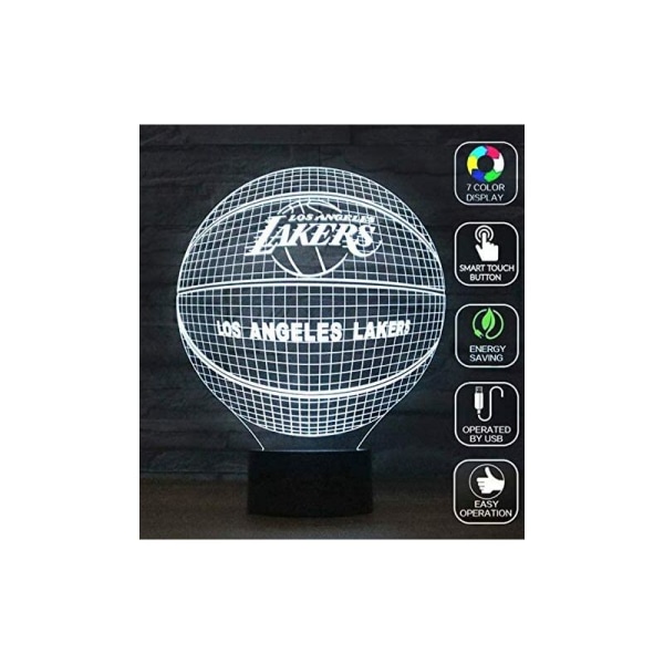 3D Gradient LED Light Colorful Touch USB (USB Touch), lampor för dekorativ inomhusbelysning