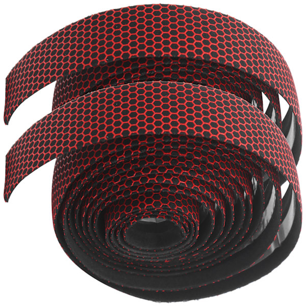 Anti-slip elastisk cykelstyr tape sort rød