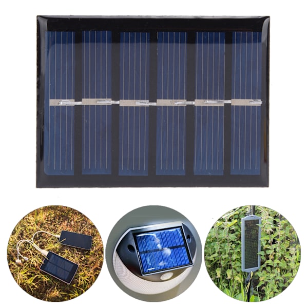 4 stk 3V 100MA 0,3W DIY Bærbart Solcellepanel Epoxy Plate 65*48MM