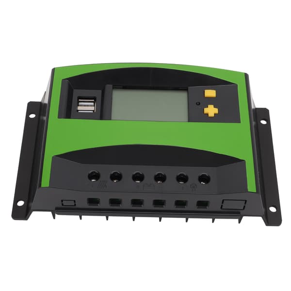 Solar Charge Controller 40A 12V 24V LCD Display Timing Intelligent Automatisk Dobbelt USB Port