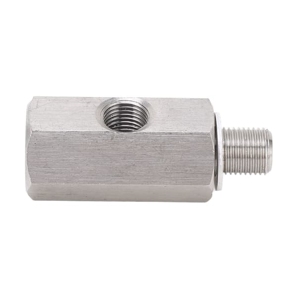 M10x1 0 Oljetrykksensor T til M10-adapter Turbo Feed Line Måler Rustfritt stål
