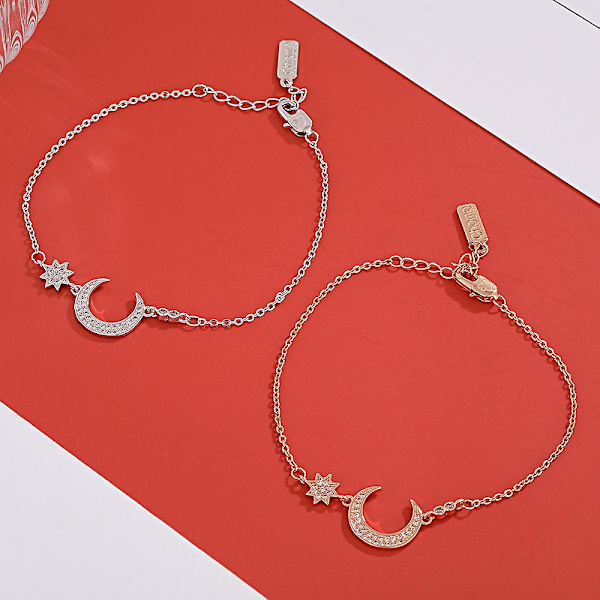 Armbånd Unikke Vintage Moon And Star Fashion smykker Ac7797 SL007
