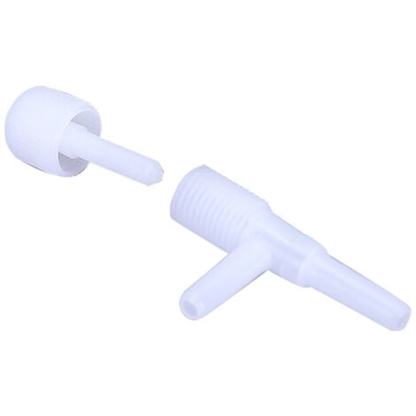 Regulatorventil, 10 stk. Akvarium akvarium plast 3-vejs luftpumpe regulatorventiler hvid，