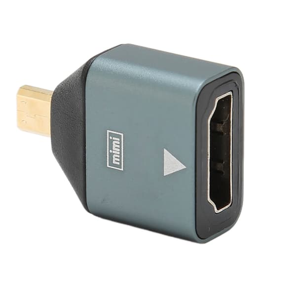 HD til Micro HD Adapter Aluminiumlegering Plug and Play 4K Understøttet Micro HD til HD Konverter til Bærbar Desktop
