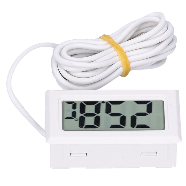 Digital Termometer Mini LCD Elektronisk Temperaturmätningsenhet FY13001 Vit