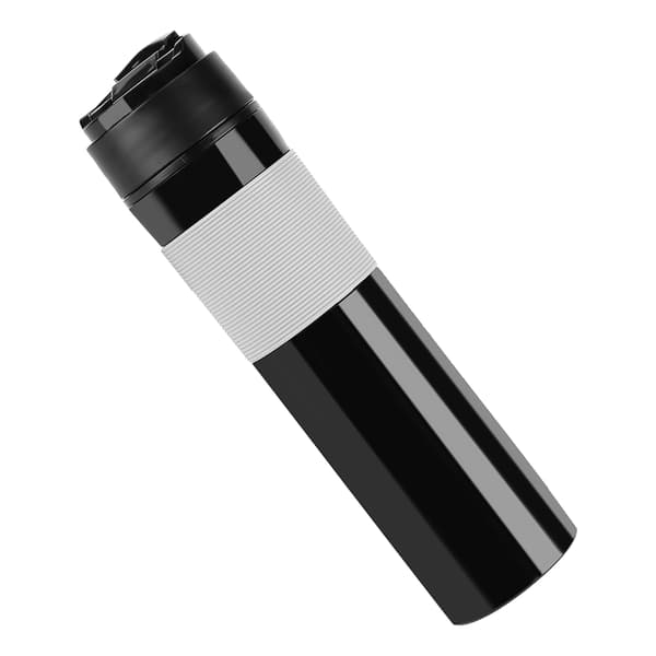 Bærbar Kaffe Presseflaske - 350ml, Sort