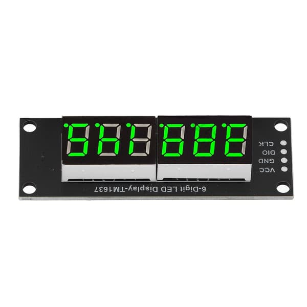 TM1637 0,36 tommer 6 Bit 7 Segment Grøn LED Digital Display Modul 5V