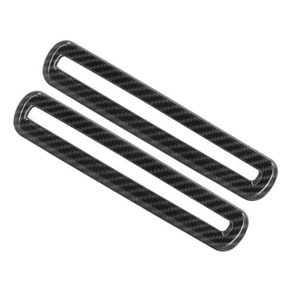 2ST Kolfiberstil AC Ventilations Trim Ersättning för Dodge Challenger 2015 2021