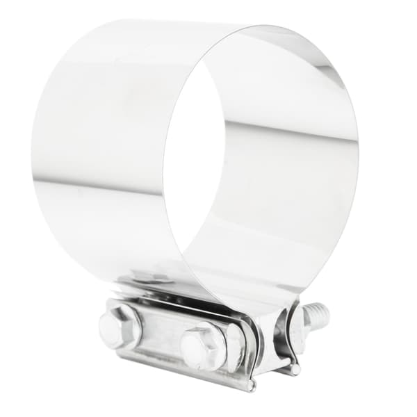 Eksosklemme i rustfritt stål Universal lyddemper Down Pipe Header 4in 10.16cm