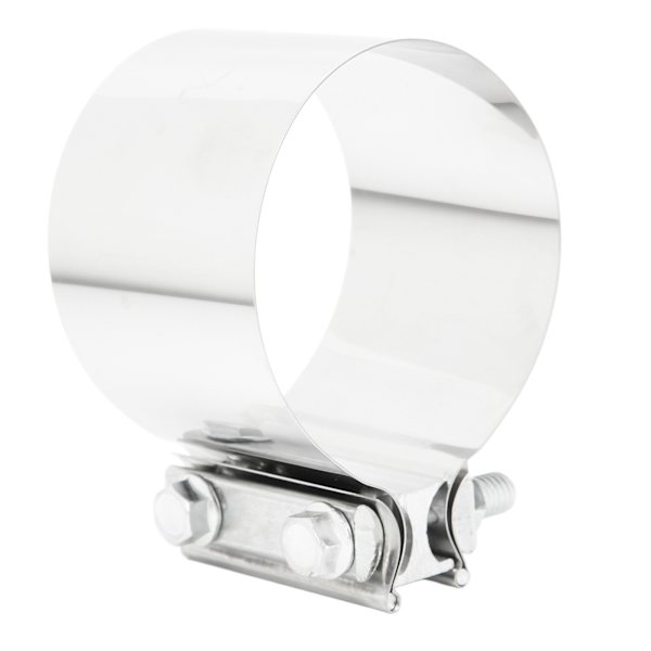 Rustfri Stål Udstødningsklemme Universal Lyddæmper Nedløbsrør Header 4in 10.16cm