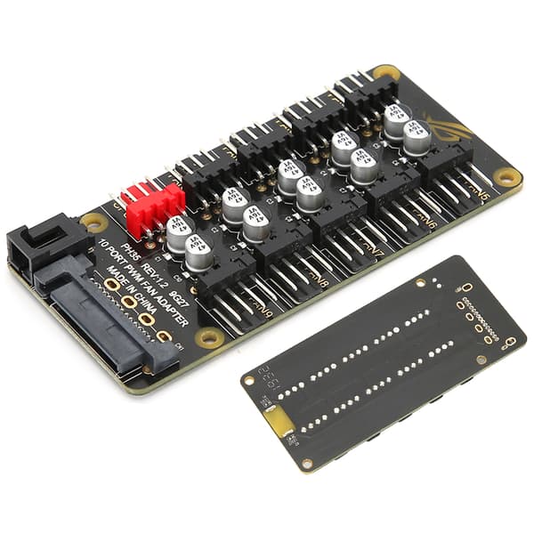 PH35 PWM Fan Hub Desktop PC Controller Adapter 3 Pin 4 Pin Support