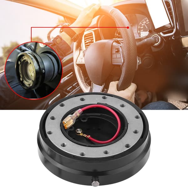 Universal Ratt Snabbkopplingsnav Adapter Boss Kit för Racingbil Svart
