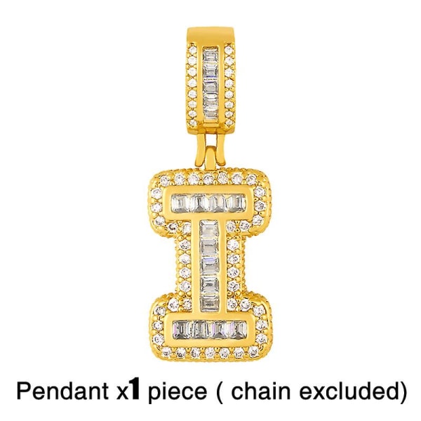 Hängsmycke Vintage Zircon Letter Modesmycken Ac8723 I(excluding chains)