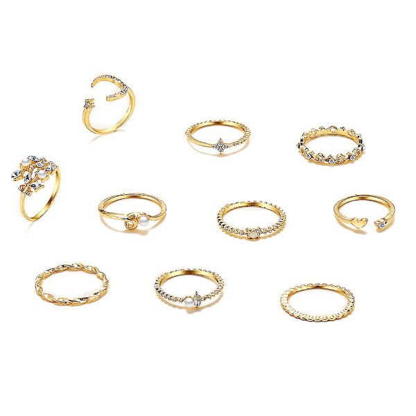Ring Set Butterfly Fashion Smycken B2528 220