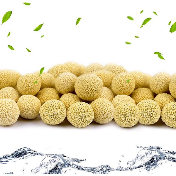 Keramiska biofiltreringsringar för alla typer av akvarier och dammar stabiliserar vatten pH (1000g bakterieboll)