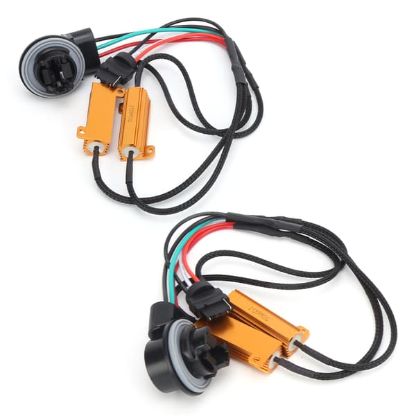2 STK 50W 3157B LED Decoder Belastningsmodstand Canbus Fejlfri Blinklys Fix Til Bil Forlygter DRL