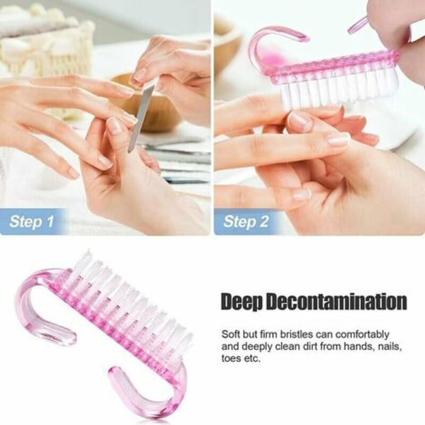 Kynsiharjan osat Käsienpuhdistusharjan puhdistustyökalu nail art varten LYCXAMES