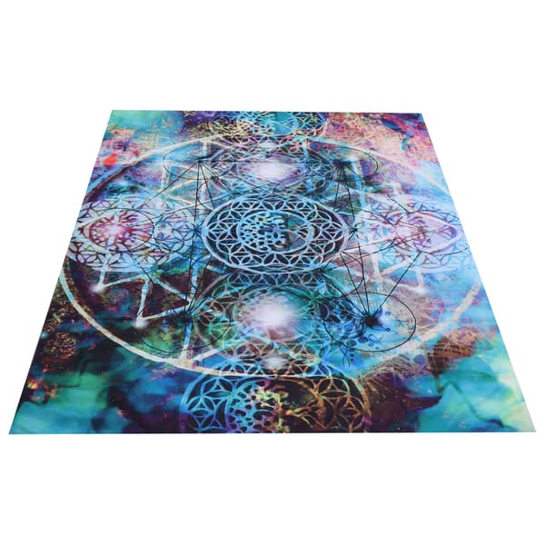 Abstrakt Geometri Polyesterveggteppe - Unik Veggdekorasjon til Hjemmet - 150x130cm
