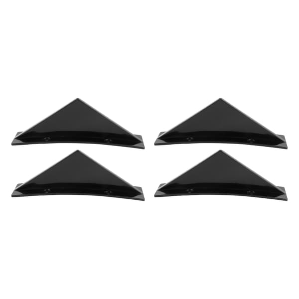 Glans Sort Hajfin Bagagerumsdiffusor Spoiler Kit med Monteringsskruer Universal