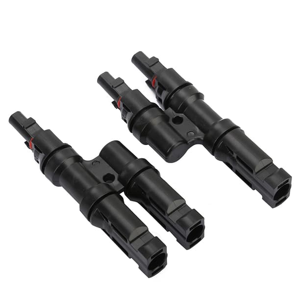 T Typ MC4 Solpanel Adapter 2 i 1 Parallellkontakt Kabeldelare