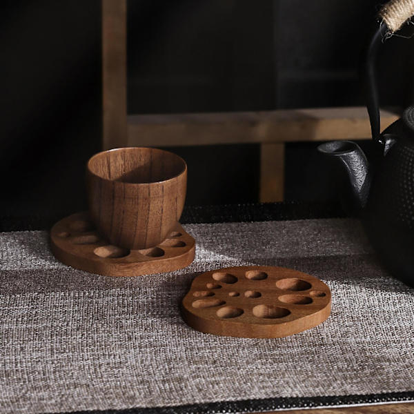 4 kpl Anti-Scratch pöytämatto Kompakti Lotus Root Shape Tyylikäs Lämmönkestävä Pöytämatot Kotitaloustarvikkeet