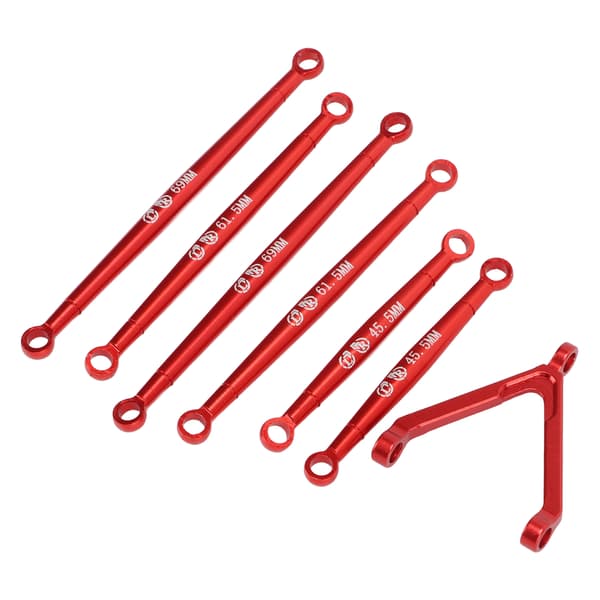 Axial SCX24 1 24 Rød Metal Koblingsstang Parallel Stangsæt RC Bildele